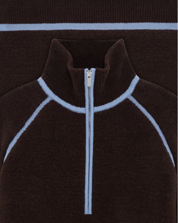 THE WOOL TRUCKER SWEATER DARK BROWN