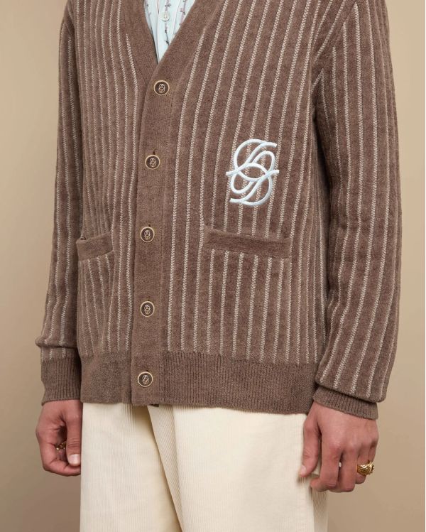 LE CARDIGAN MONOGRAMME KAKI