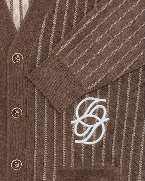 THE MONOGRAM CARDIGAN KHAKI