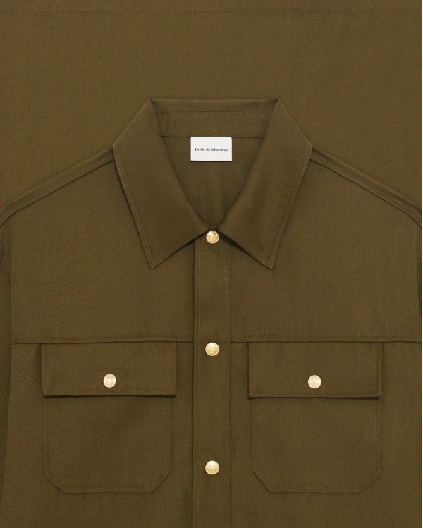 THE POCKET OVERSHIRT KHAKI 2