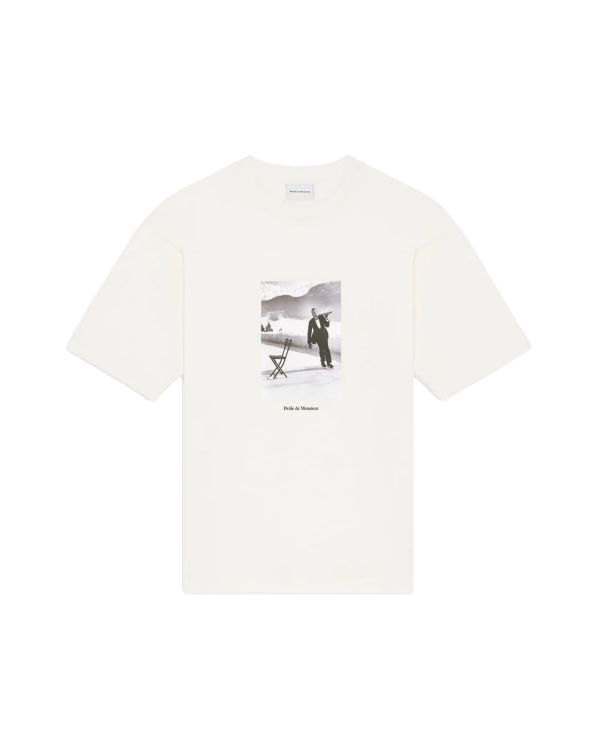 LE T-SHIRT ICE SKATING WAITER WHITE