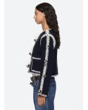 ADDISON POM POM JACKET NAVY