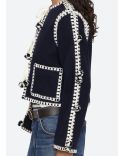 ADDISON POM POM JACKET NAVY