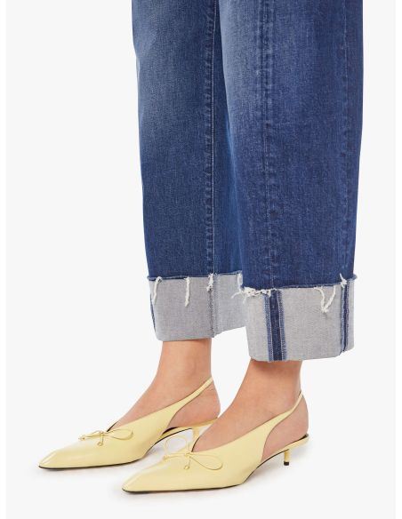 THE HALF-PIPE ANKLE CUFF FRAY PERFECTLY IMPERFECT BLUE JEAN