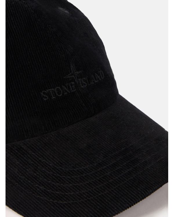 CAP 910005 COTTON MICRO-CORDUROY BLACK 2