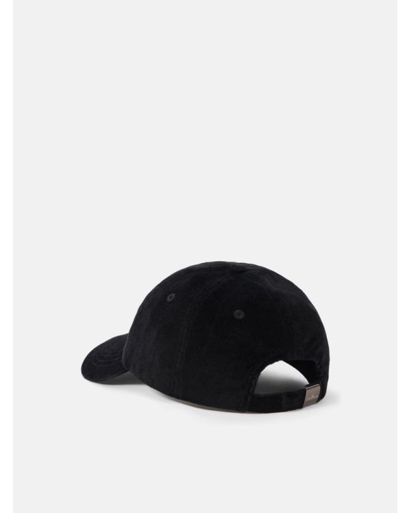 CASQUETTE 910005 COTON MICRO-VELOURS CÔTELÉ NOIR