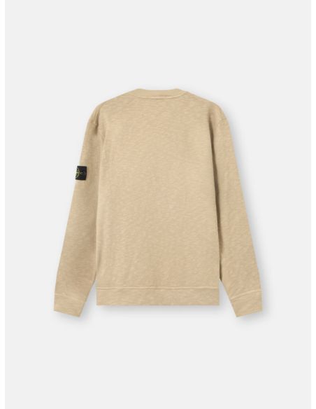 SWEAT 6100053 VANISÉ BRUSHED HEAVY COTTON JERSEY DESERT