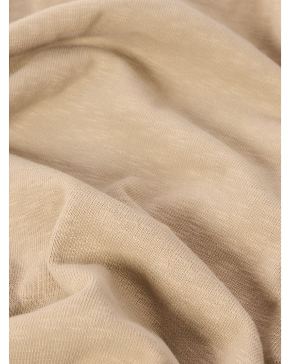 SWEAT 6100053 VANISÉ BRUSHED HEAVY COTTON JERSEY DESERT