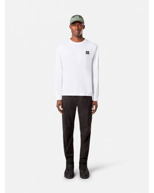 LONG-SLEEVED T-SHIRT 60/2 2100028 COTTON JERSEY WHITE