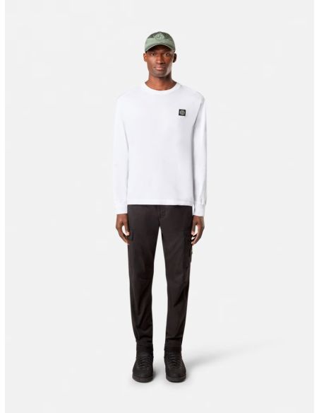 LONG-SLEEVED T-SHIRT 60/2 2100028 COTTON JERSEY WHITE