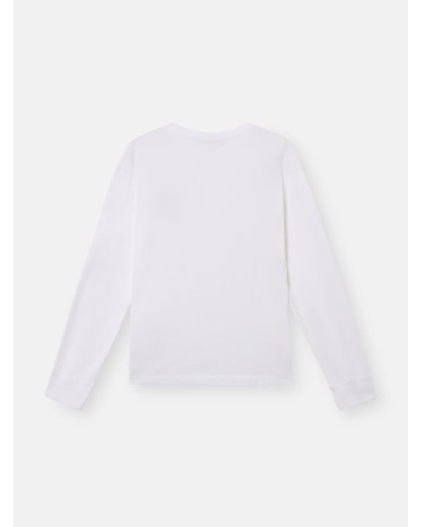 LONG-SLEEVED T-SHIRT 60/2 2100028 COTTON JERSEY WHITE