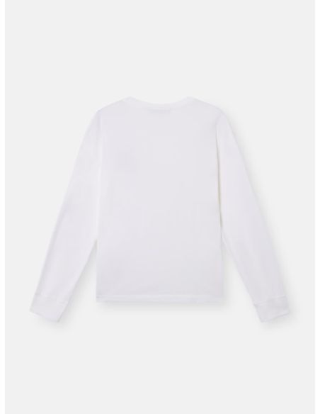 LONG-SLEEVED T-SHIRT 60/2 2100028 COTTON JERSEY WHITE