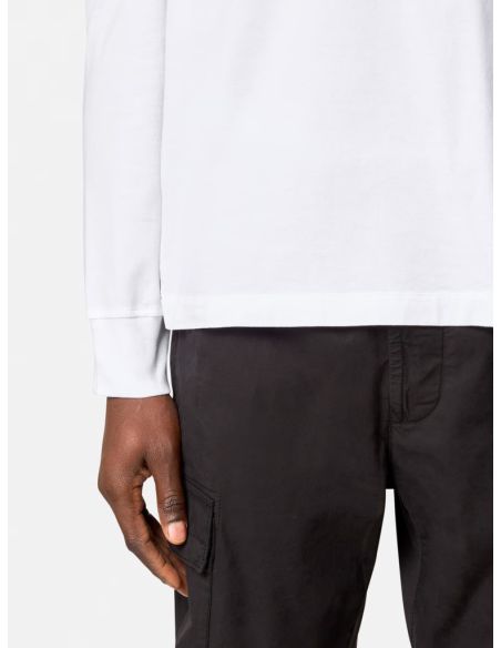 TSHIRT MANCHES LONGUES 60/2 2100028 COTON JERSEY BLANC