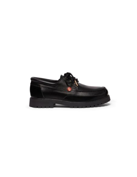 CHAUSSURES BATEAU EN CUIR HOMME NOIR