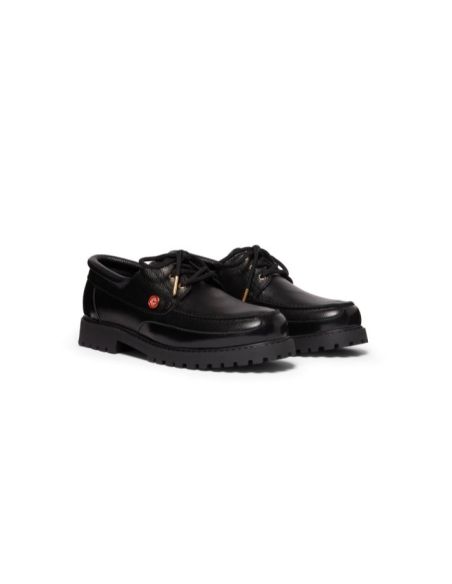 CHAUSSURES BATEAU EN CUIR HOMME NOIR