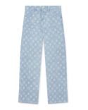 DENIM MONOGRAM RELAXED FIT JEANS BLUE