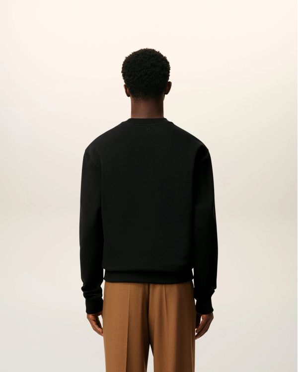 SWEATSHIRT AMI DE COEUR ROUGE MOLLETON NOIR 2