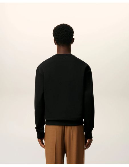 SWEATSHIRT AMI DE COEUR ROUGE MOLLETON NOIR