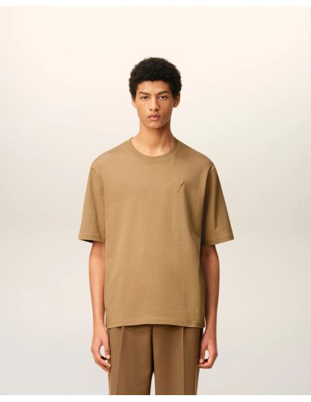 TSHIRT AMI DE COEUR JERSEY COTON CAMEL