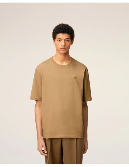 TSHIRT AMI DE COEUR JERSEY COTON CAMEL