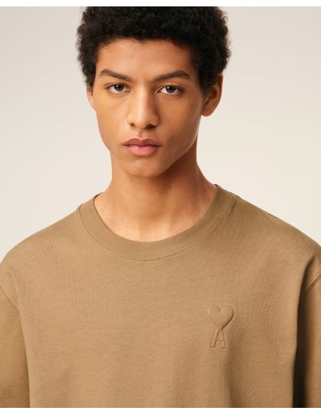 TSHIRT AMI DE COEUR JERSEY COTON CAMEL