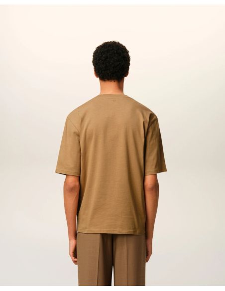CAMEL COTTON JERSEY AMI DE COEUR TSHIRT