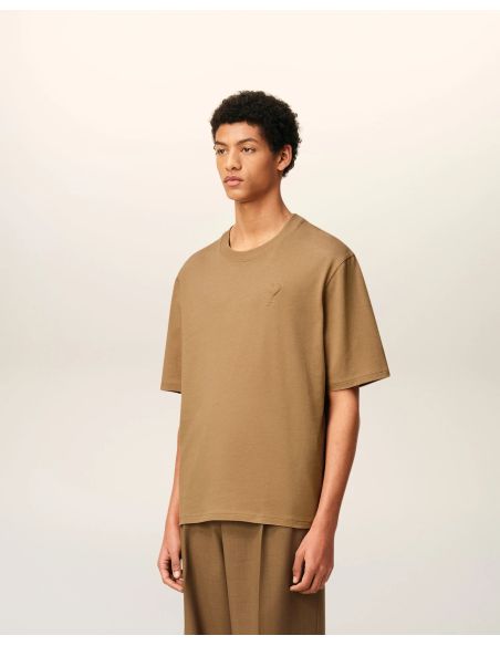 CAMEL COTTON JERSEY AMI DE COEUR TSHIRT