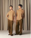 TSHIRT AMI DE COEUR JERSEY COTON CAMEL