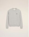 ASH GRAY MELANGE FLEECE AMI DE COEUR SWEATSHIRT
