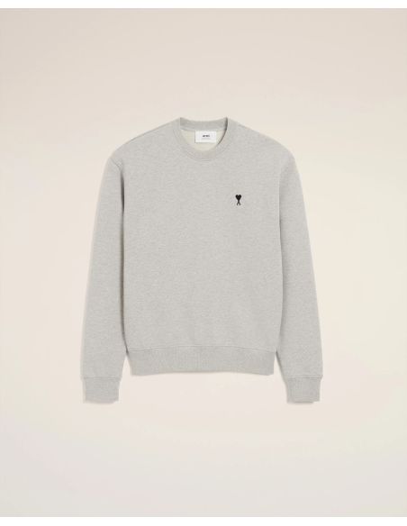 SWEATSHIRT AMI DE COEUR MOLLETON GRIS CENDRE CHINÉ
