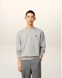 ASH GRAY MELANGE FLEECE AMI DE COEUR SWEATSHIRT