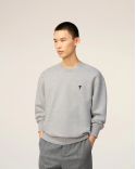 ASH GRAY MELANGE FLEECE AMI DE COEUR SWEATSHIRT