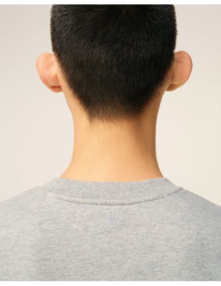 ASH GRAY MELANGE FLEECE AMI DE COEUR SWEATSHIRT