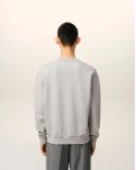 SWEATSHIRT AMI DE COEUR MOLLETON GRIS CENDRE CHINÉ