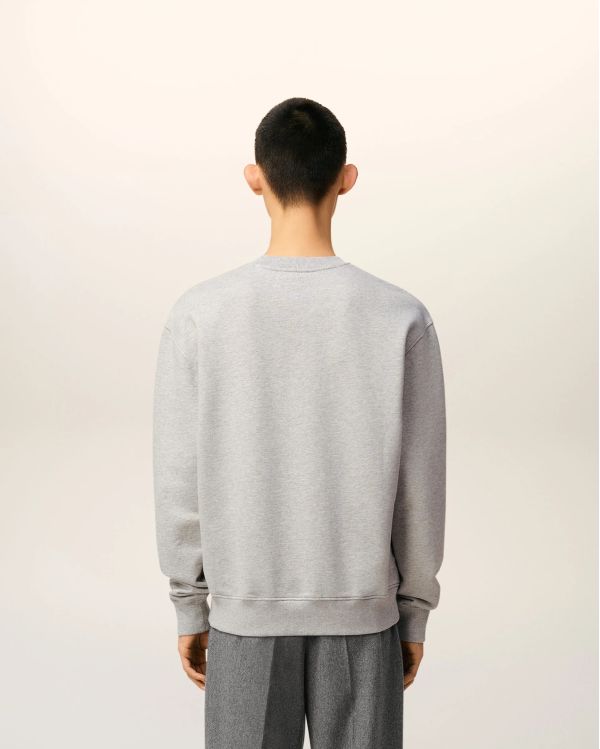 ASH GRAY MELANGE FLEECE AMI DE COEUR SWEATSHIRT 2