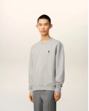 ASH GRAY MELANGE FLEECE AMI DE COEUR SWEATSHIRT