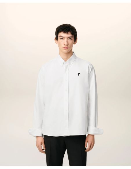 CHEMISE OXFORD COL BOUTONNÉ AMI DE COEUR BLANC NATUREL