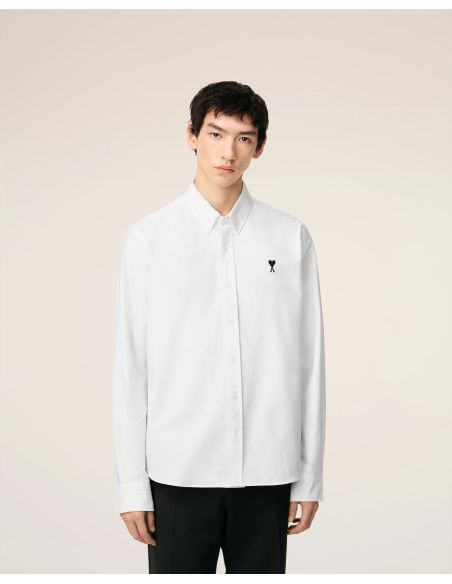 CHEMISE OXFORD COL BOUTONNÉ AMI DE COEUR BLANC NATUREL