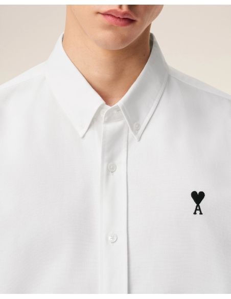 CHEMISE OXFORD COL BOUTONNÉ AMI DE COEUR BLANC NATUREL