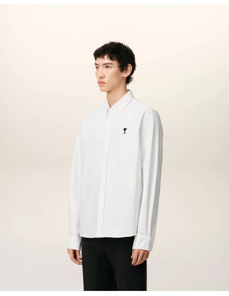 CHEMISE OXFORD COL BOUTONNÉ AMI DE COEUR BLANC NATUREL