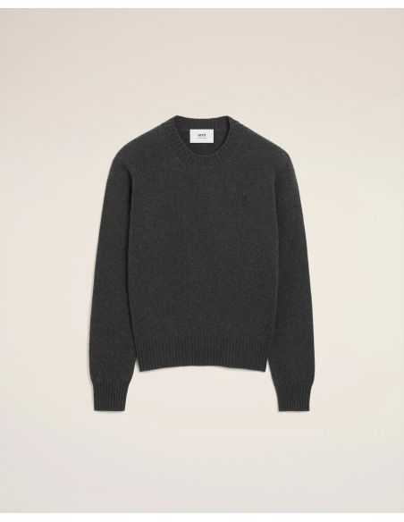 PULL COL ROND AMI DE COEUR CACHEMIRE ANTHRACITE