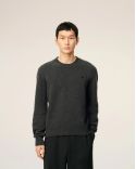 PULL COL ROND AMI DE COEUR CACHEMIRE ANTHRACITE