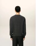 ANTHRACITE CASHMERE AMI DE COEUR ROUND NECK SWEATER