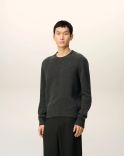 PULL COL ROND AMI DE COEUR CACHEMIRE ANTHRACITE