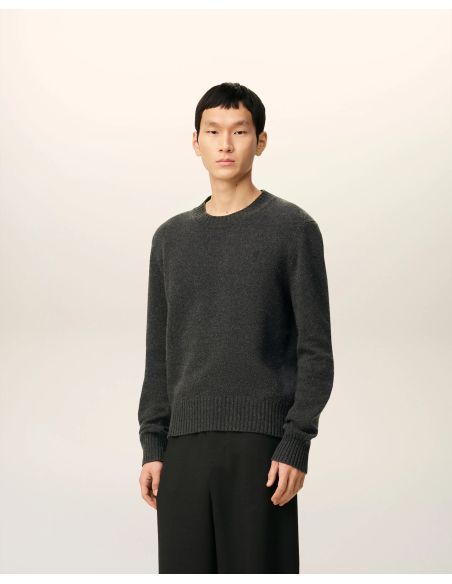 PULL COL ROND AMI DE COEUR CACHEMIRE ANTHRACITE