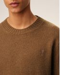 PULL COL ROND AMI DE COEUR CACHEMIRE NOISETTE