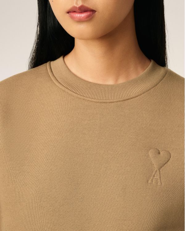 CAMEL FLEECE AMI DE COEUR SWEATSHIRT