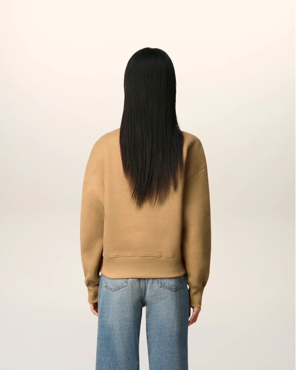 SWEATSHIRT AMI DE COEUR MOLLETON CAMEL 2