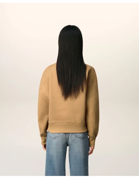 SWEATSHIRT AMI DE COEUR MOLLETON CAMEL