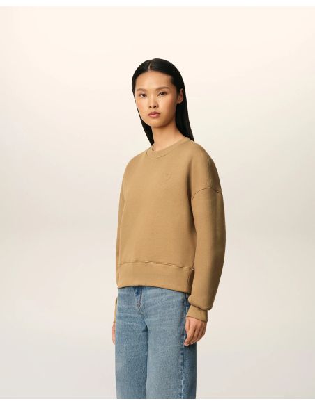 CAMEL FLEECE AMI DE COEUR SWEATSHIRT